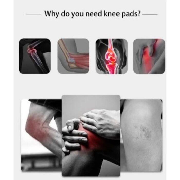 ⁦مشد ركبة مع أشرطة قابلة للتعديل - يوفر الضغط والحماية  لتحسين الأداء ومنع الإصابات - يمكن ارتداؤه أثناء الجري وفي أي وقت ومكان - مقاس Small - لون أخضر مع أسود⁩ - الصورة ⁦6⁩