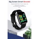 ⁦ساعة ذكية موديل D13 متعددة الوظائف للنساء والرجال والاطفال للرد على المكالمات والتحكم في تشغيل الموسيقى والعديد من الوظائف- لون أسود⁩ - الصورة ⁦2⁩