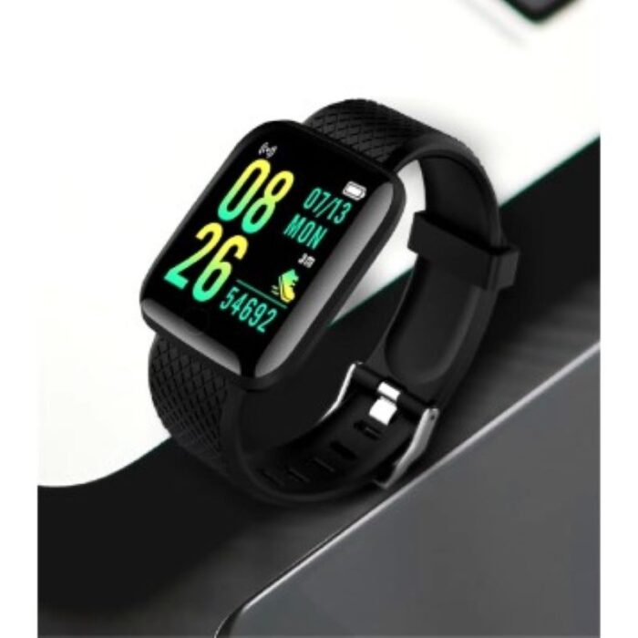 ⁦ساعة ذكية موديل D13 متعددة الوظائف للنساء والرجال والاطفال للرد على المكالمات والتحكم في تشغيل الموسيقى والعديد من الوظائف- لون أسود⁩ - الصورة ⁦6⁩
