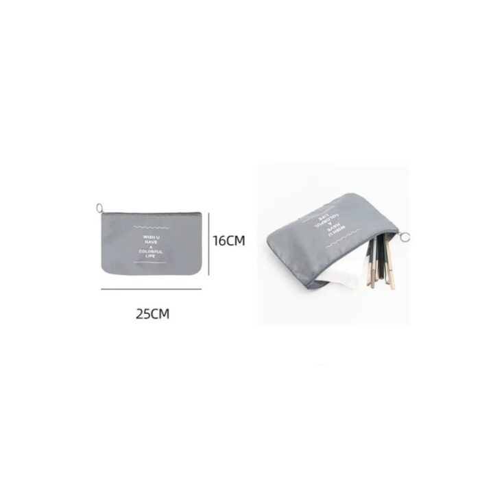 ⁦بكج قطع تخزين الملابس لحقيبة السفر-  عدد 10 مصنوعة من قماش  مقاوم للماء ، ناعم ، مضاد للتجاعيد ومقاوم للإهتراء-  لون رمادي غامق⁩ - الصورة ⁦6⁩