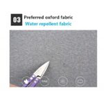 ⁦شنتة لابتوب ظهر للرجال مع مدخل USB ومقاومة لرذاذ الماء  وخفيفة الوزن - مناسبة للابتوب حجم 15.6 بوصة - لون أسود مع سكني - ماركة CHREPOE⁩ - الصورة ⁦4⁩