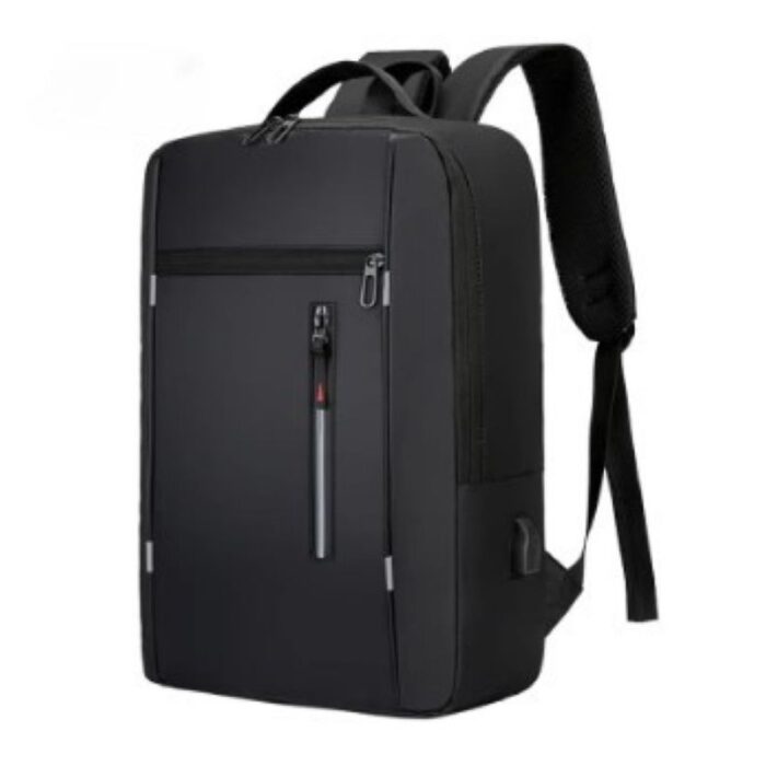 ⁦شنتة لابتوب ظهر للرجال مع مدخل USB ومقاومة لرذاذ الماء  وخفيفة الوزن - مناسبة للابتوب حجم 15.6 بوصة - لون أسود مع سكني - ماركة CHREPOE⁩ - الصورة ⁦8⁩