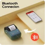 ⁦طابعة باركود حرارية بدون حبر لطباعة ملصقات وباركود- محمولة وتعمل عن طريق البلوتوث عبر الجوال- البطارية 1500 ميلي أمبير- مع رول ورق كهدية -ماركة Niimbot B1⁩ - الصورة ⁦3⁩