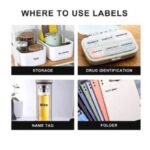 ⁦طابعة باركود حرارية بدون حبر لطباعة ملصقات وباركود- محمولة وتعمل عن طريق البلوتوث عبر الجوال- البطارية 1500 ميلي أمبير- مع رول ورق كهدية -ماركة Niimbot B1⁩ - الصورة ⁦8⁩