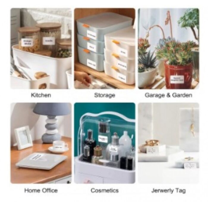 ⁦طابعة باركود حرارية بدون حبر لطباعة ملصقات وباركود- محمولة وتعمل عن طريق البلوتوث عبر الجوال- البطارية 1500 ميلي أمبير- مع رول ورق كهدية -ماركة Niimbot B1⁩ - الصورة ⁦9⁩