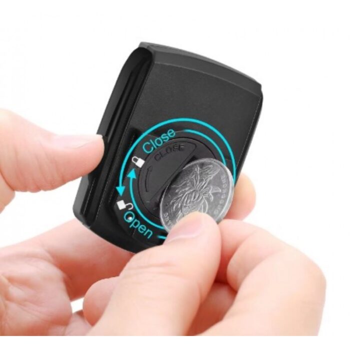 ⁦عداد رقمي للدراجة يقوم بحساب المسافات مع شاشة رقمية LCD وإضاءة خلفية- مقاوم للماء  - يتم شحنه بسلك شحن Type C - لون أبيض⁩ - الصورة ⁦4⁩