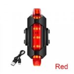 ⁦طقم (عدد 2 ) إضاءة أمامية وخلفية LED للدراجة- قابلة لإعادة الشحن USB ، سهلة التركيب ، 3 مستويات إضاءة - حجم صغير⁩ - الصورة ⁦2⁩