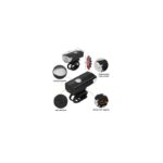 ⁦طقم (عدد 2 ) إضاءة أمامية وخلفية LED للدراجة- قابلة لإعادة الشحن USB ، سهلة التركيب ، 3 مستويات إضاءة - حجم صغير⁩ - الصورة ⁦8⁩