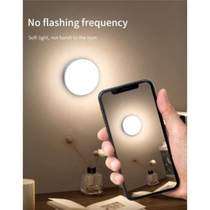 ⁦أضواء ذكية LED مع خاصية استشعار الحركة- ذات لون أصفر قابل للشحن  يأتي مع قطعة مغناطيس لتثبيته في أي مكان في البيتUSB⁩ - الصورة ⁦2⁩