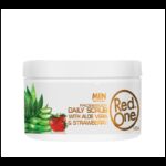 ⁦red one face and body scrub مقشر عميق للبشرة الحساسه بخلاصة الفراولة والاوليفيرا الطبيعيه مع تفتيح فوري⁩ - الصورة ⁦2⁩