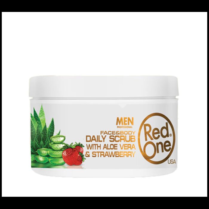 ⁦red one face and body scrub مقشر عميق للبشرة الحساسه بخلاصة الفراولة والاوليفيرا الطبيعيه مع تفتيح فوري⁩ - الصورة ⁦2⁩