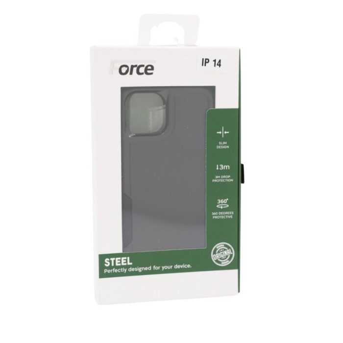 ⁦Force Steel Defender phone cover IPHONE 14 -BLACK⁩ - الصورة ⁦4⁩