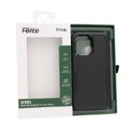 ⁦Force Steel Defender phone cover IPHONE 15 PRO MAX BLACK⁩ - الصورة ⁦3⁩