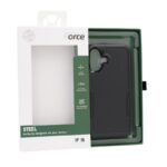 ⁦Force Steel Defender phone cover iPhone 16 - BLACK⁩ - الصورة ⁦8⁩