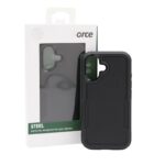 ⁦Force Steel Defender phone cover iPhone 16 - BLACK⁩ - الصورة ⁦10⁩