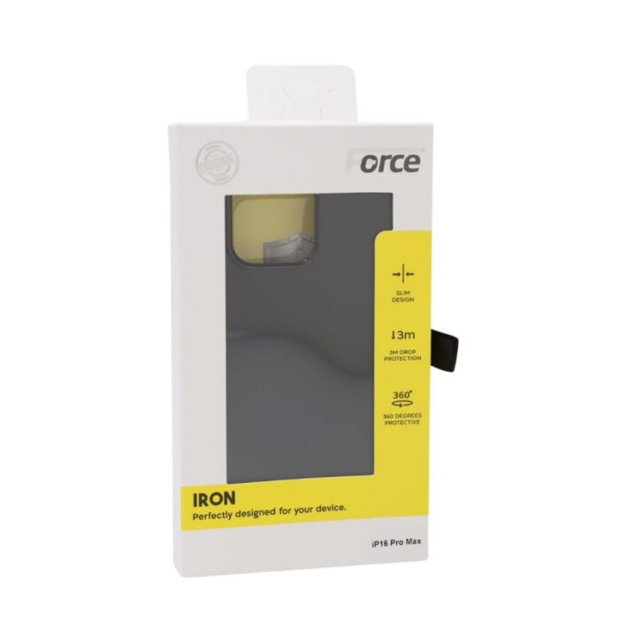 ⁦FORCE IRON IPHONE 16 PRO MAX- BLACK⁩ - الصورة ⁦4⁩