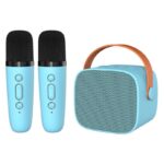 سماعة KIT- KARAOKE مع ميكروفون لون ازرق