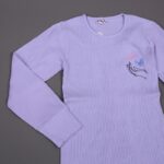 ⁦بلوزة قطن للأطفال ربيعية لون بنفسجي⁩ - الصورة ⁦3⁩