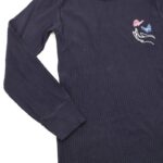 ⁦بلوزة قطن للأطفال ربيعية لون كحلي⁩ - الصورة ⁦3⁩