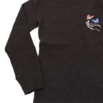 ⁦بلوزة قطن للأطفال ربيعية لون أسود⁩ - الصورة ⁦3⁩