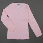 بلوزة قطن للأطفال ربيعية لون زهري فاتح