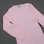 ⁦بلوزة قطن للأطفال ربيعية لون زهري فاتح⁩ - الصورة ⁦2⁩