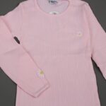 ⁦بلوزة قطن للأطفال ربيعية لون زهري فاتح⁩ - الصورة ⁦3⁩