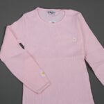 ⁦بلوزة قطن للأطفال ربيعية لون زهري فاتح⁩ - الصورة ⁦4⁩