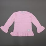 فستان قطن ربيعي للأطفال لون زهري فاتح