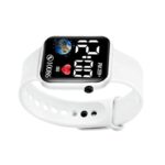 ⁦ساعة رقمية سيليكون للأطفال لون أبيض⁩ - الصورة ⁦2⁩