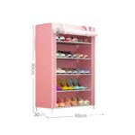 خزانة أحذية حجم 90×60 سم لون زهري