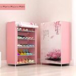 ⁦خزانة أحذية حجم 90×60 سم لون زهري⁩ - الصورة ⁦2⁩