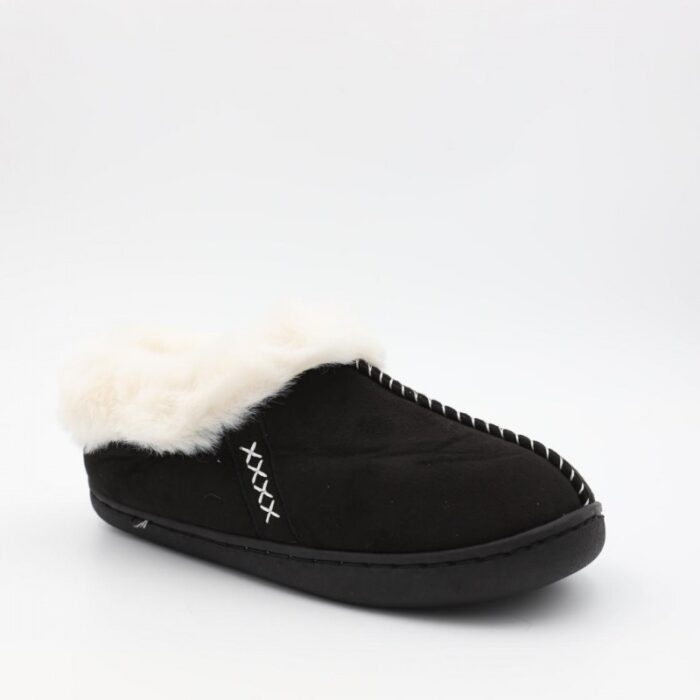 ⁦حذاء شتوي للنساء لون أسود وبيج⁩ - الصورة ⁦4⁩