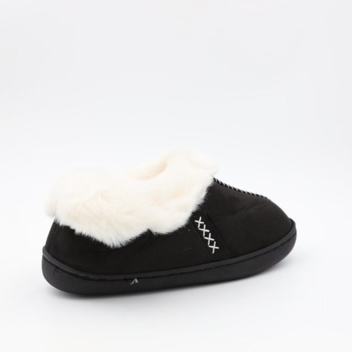 ⁦حذاء شتوي للنساء لون أسود وبيج⁩ - الصورة ⁦6⁩