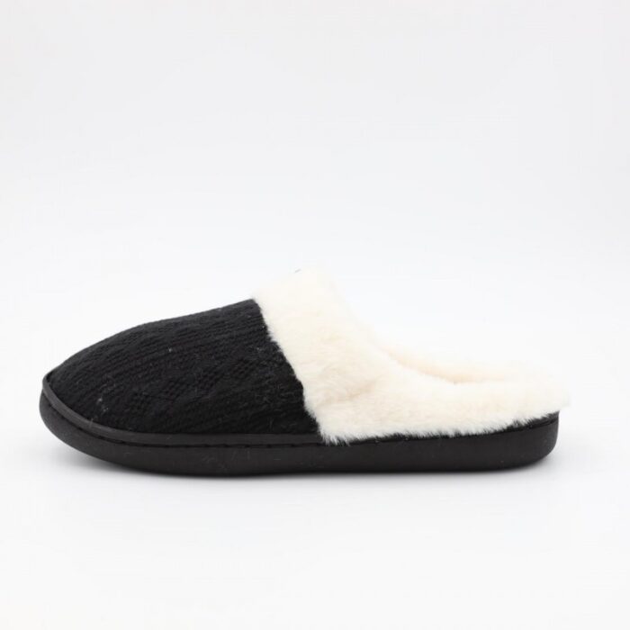 ⁦حفاية شتوية للنساء لون أسود وبيج⁩ - الصورة ⁦2⁩