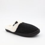 ⁦حفاية شتوية للنساء لون أسود وبيج⁩ - الصورة ⁦6⁩