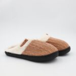 ⁦حفاية شتوية للنساء لون بني وبيج⁩ - الصورة ⁦2⁩