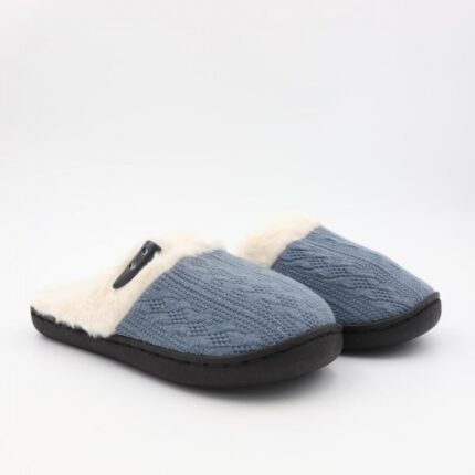 حفاية شتوية للنساء لون أزرق وبيج