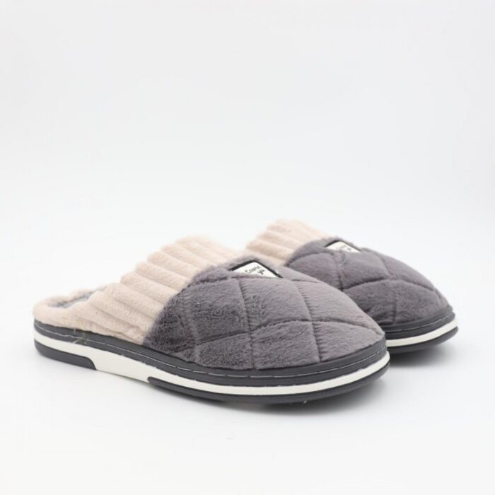 ⁦حفاية شتوية للنساء لون سكني وبيج⁩ - الصورة ⁦4⁩