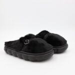 ⁦حفاية شتوية لون أسود بتصميم قلب مع قشاط بلمعة⁩ - الصورة ⁦5⁩