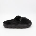 ⁦حفاية شتوية لون أسود بتصميم قلب مع قشاط بلمعة⁩ - الصورة ⁦7⁩