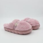 ⁦حفاية شتوية لون نهدي بتصميم قلب مع قشاط بلمعة⁩ - الصورة ⁦2⁩