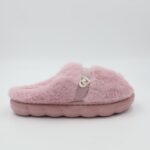 ⁦حفاية شتوية لون نهدي بتصميم قلب مع قشاط بلمعة⁩ - الصورة ⁦4⁩