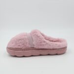 ⁦حفاية شتوية لون نهدي بتصميم قلب مع قشاط بلمعة⁩ - الصورة ⁦6⁩