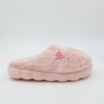 ⁦حفاية شتوية لون زهري بتصميم قلب مع قشاط بلمعة⁩ - الصورة ⁦3⁩