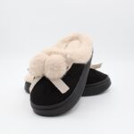 ⁦حفاية شتوية لون أسود مع بيج⁩ - الصورة ⁦4⁩