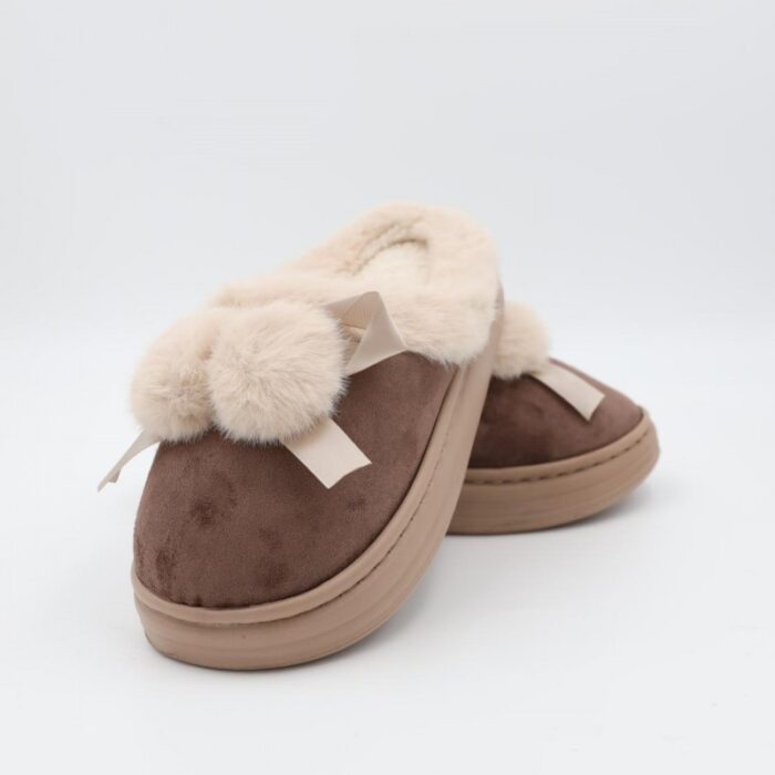 ⁦حفاية شتوية لون بني مع بيج⁩ - الصورة ⁦2⁩