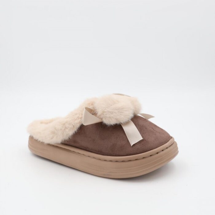 ⁦حفاية شتوية لون بني مع بيج⁩ - الصورة ⁦4⁩