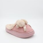 ⁦حفاية شتوية لون زهري مع بيج⁩ - الصورة ⁦4⁩