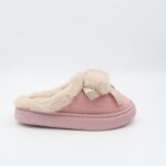 ⁦حفاية شتوية لون زهري مع بيج⁩ - الصورة ⁦5⁩